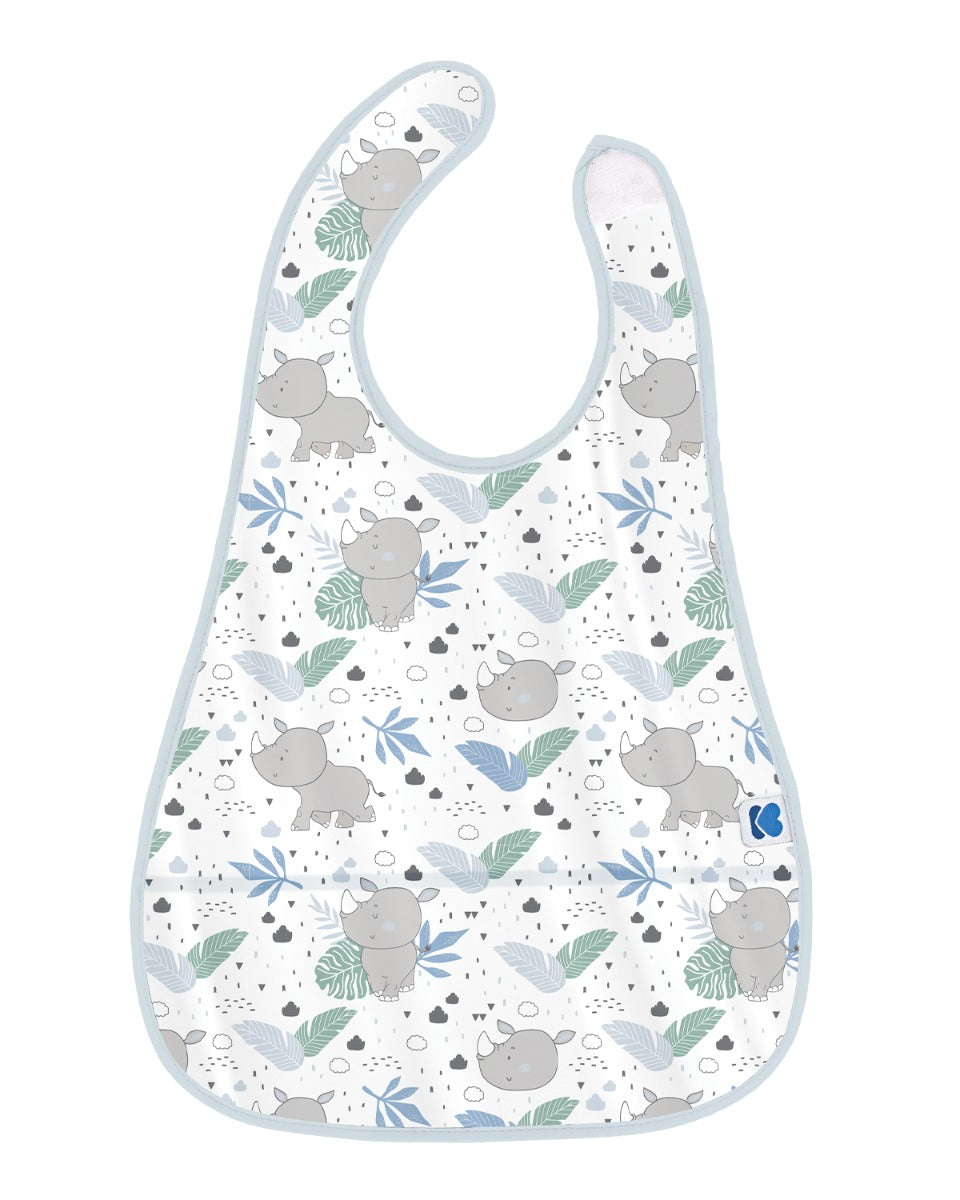 Непромокаем Лигавник С Джоб Savanna Pattern Син - Лигавници - Kikkaboo - BebeMama
