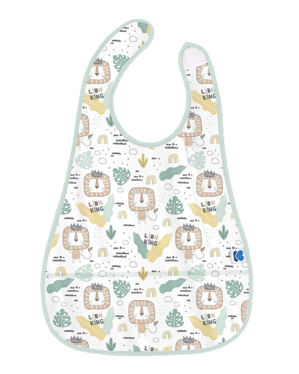 Непромокаем Лигавник С Джоб Savanna Pattern Mint - Лигавници - Kikkaboo - BebeMama