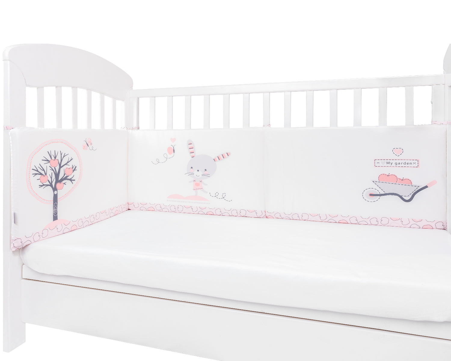 Обиколник С Дунапрен Pink Bunny 210См --- BebeMama