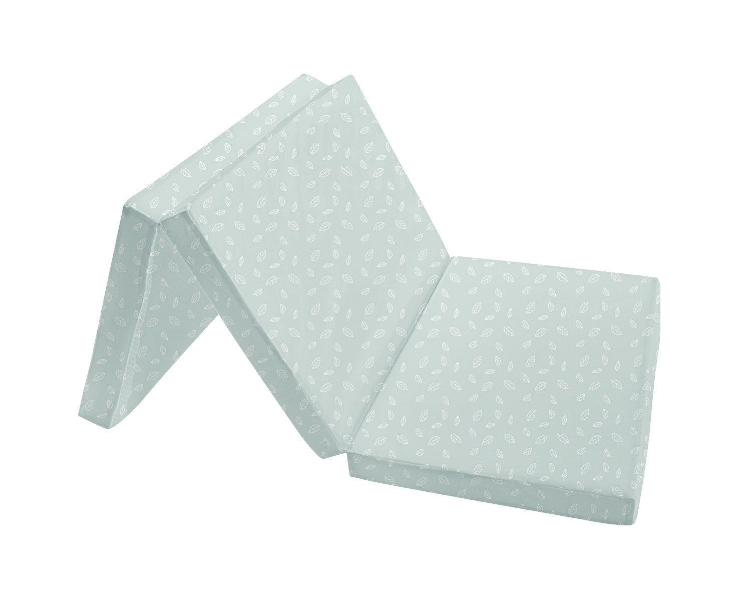 Сгъваем Матрак 60/120/5 Cm Leaves Mint - Матраци - Kikkaboo - BebeMama