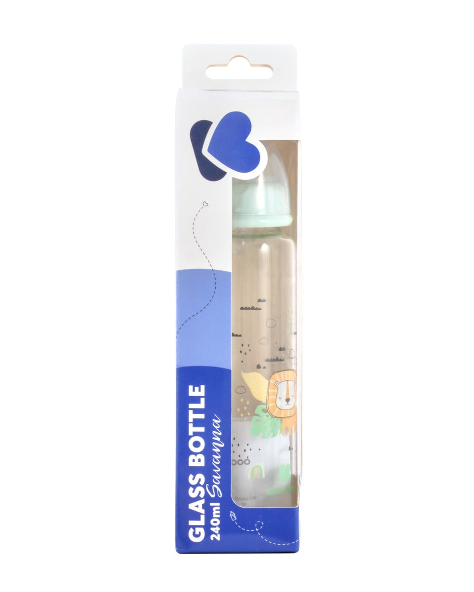Шише Стъклено 240Мл Savanna Mint --- BebeMama