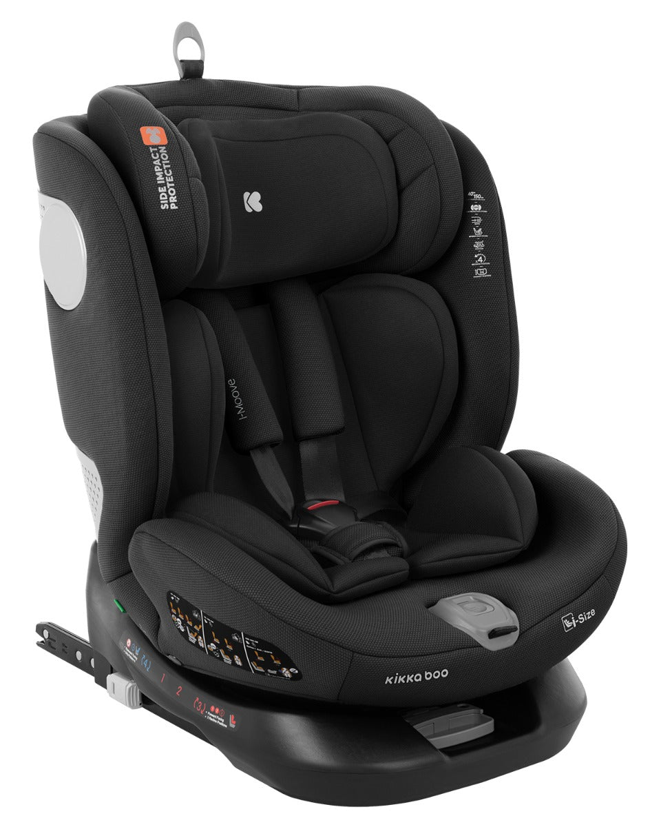 Стол За Кола 40-150 См I-Moove I-Size Черен - Група 0+/1/2/3 (0-36Кг) - Kikkaboo - BebeMama