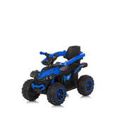 Количка За Яздене С Дръжка "Atv" Синя --- BebeMama