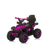 Количка За Яздене С Дръжка "Atv" Розова --- BebeMama