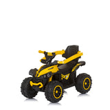 Количка За Яздене С Дръжка "Atv" Жълта --- BebeMama