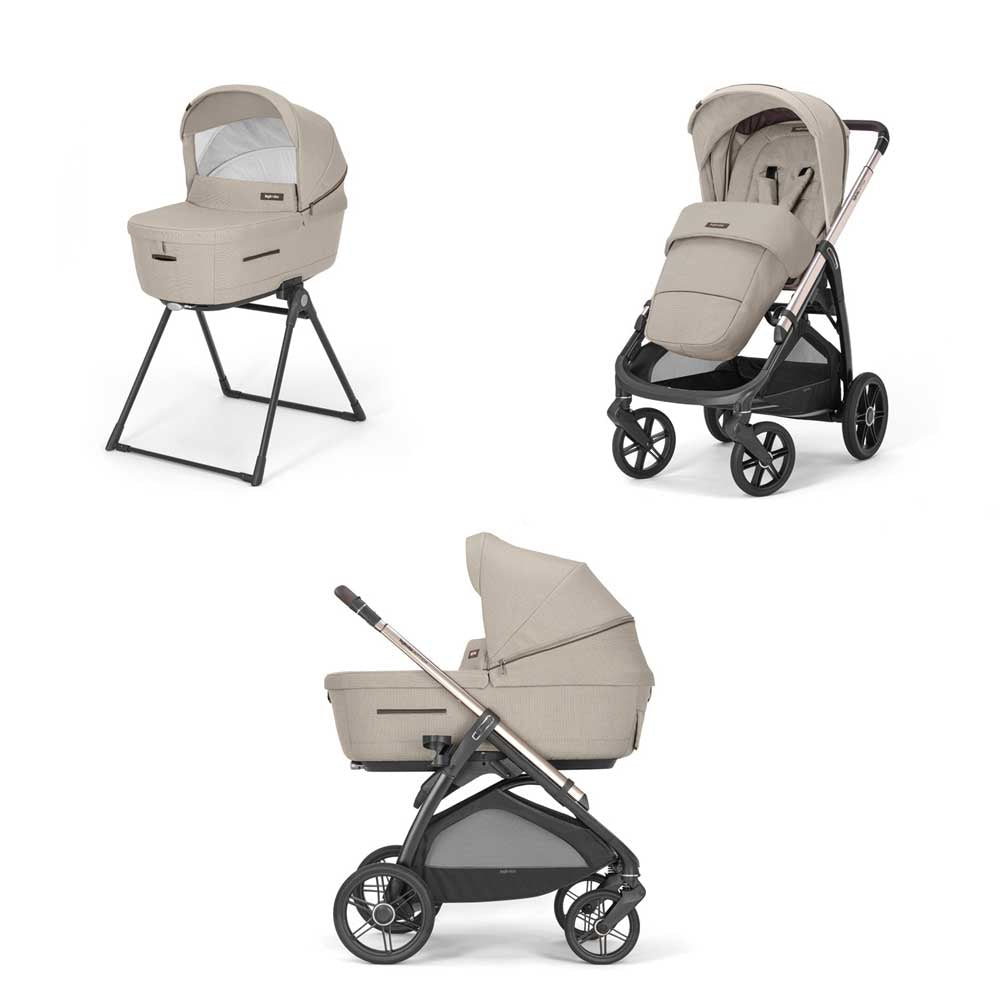 Бебешка Количка Inglesina System Duo Aptica - Pashmina Beige/Palladium - Комбинирани Колички - Inglesina - BebeMama