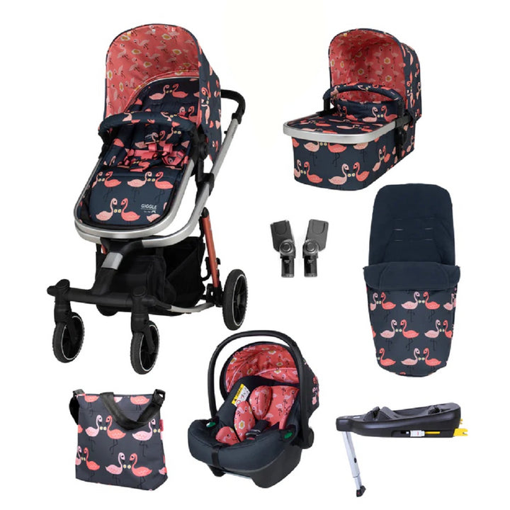 Количка Cosatto Giggle Trail Пълен Комплект Pretty Flamingo - Комбинирани Колички - Cosatto - BebeMama