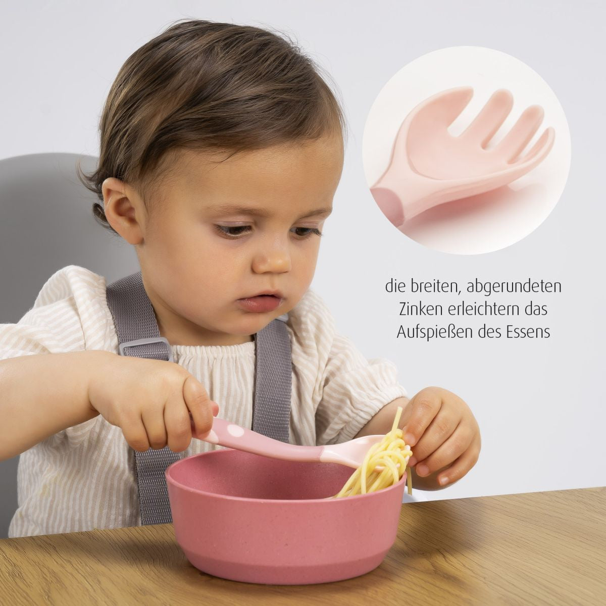 Комплект Гъвкави Прибори Reer 23044 Розови --- BebeMama
