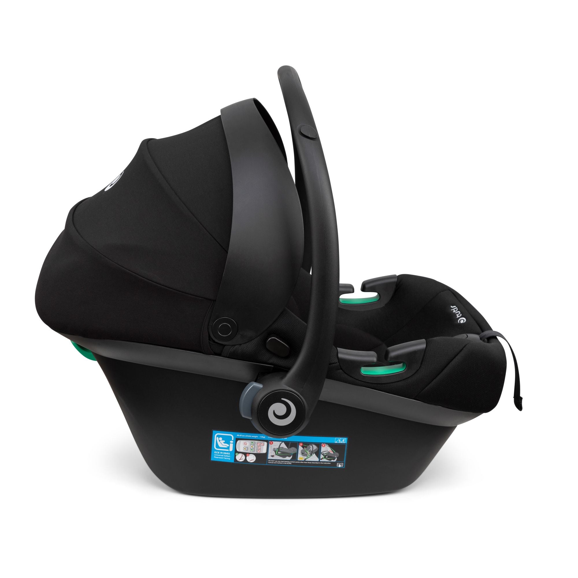 Кошница За Кола Tutis Elo Lux I-Size Черна - Група 0+ (0-13Кг) - Tutis - BebeMama