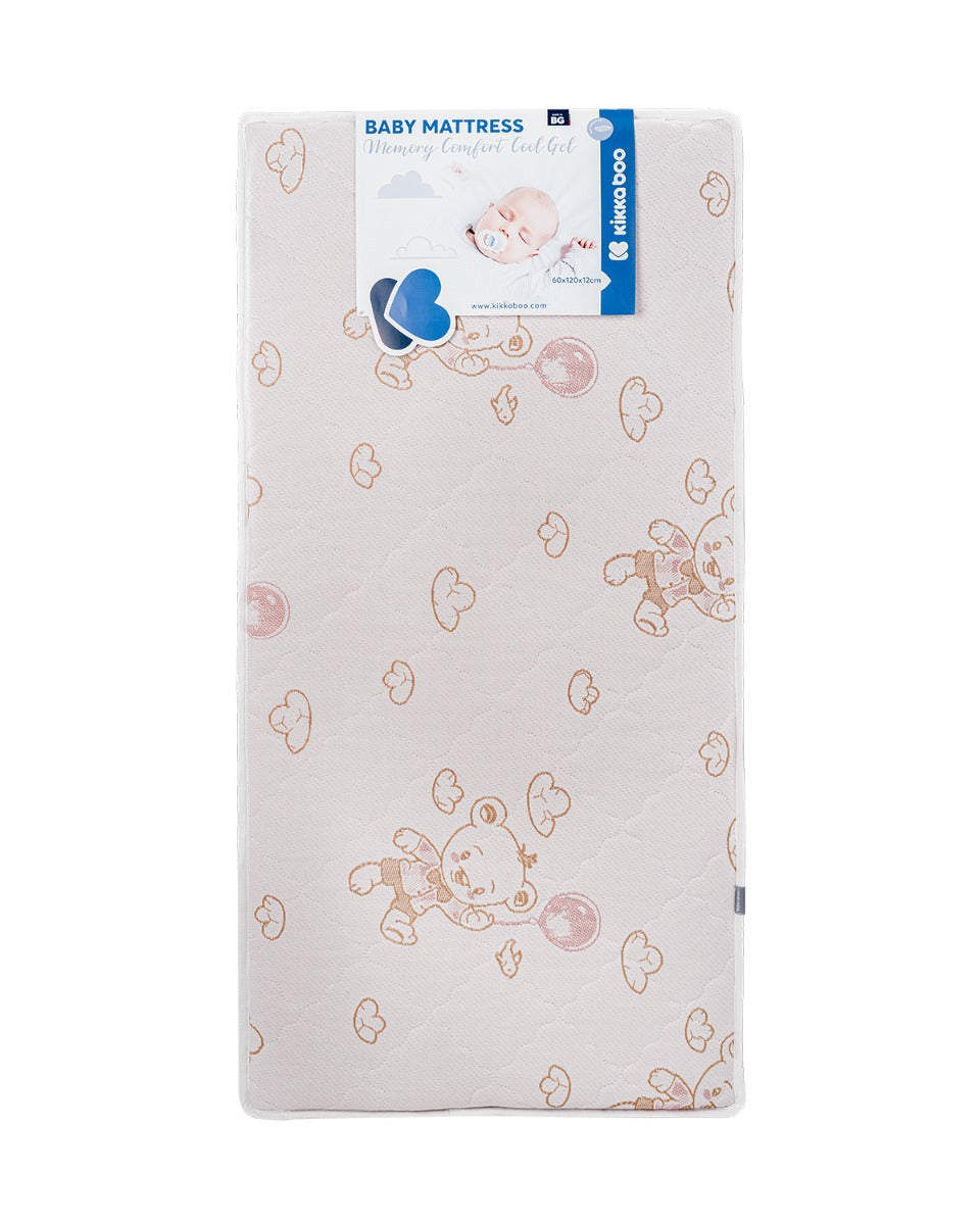 Матрак Memory Comfort Cool Gel 60Х120Х12См Bear Beige --- BebeMama