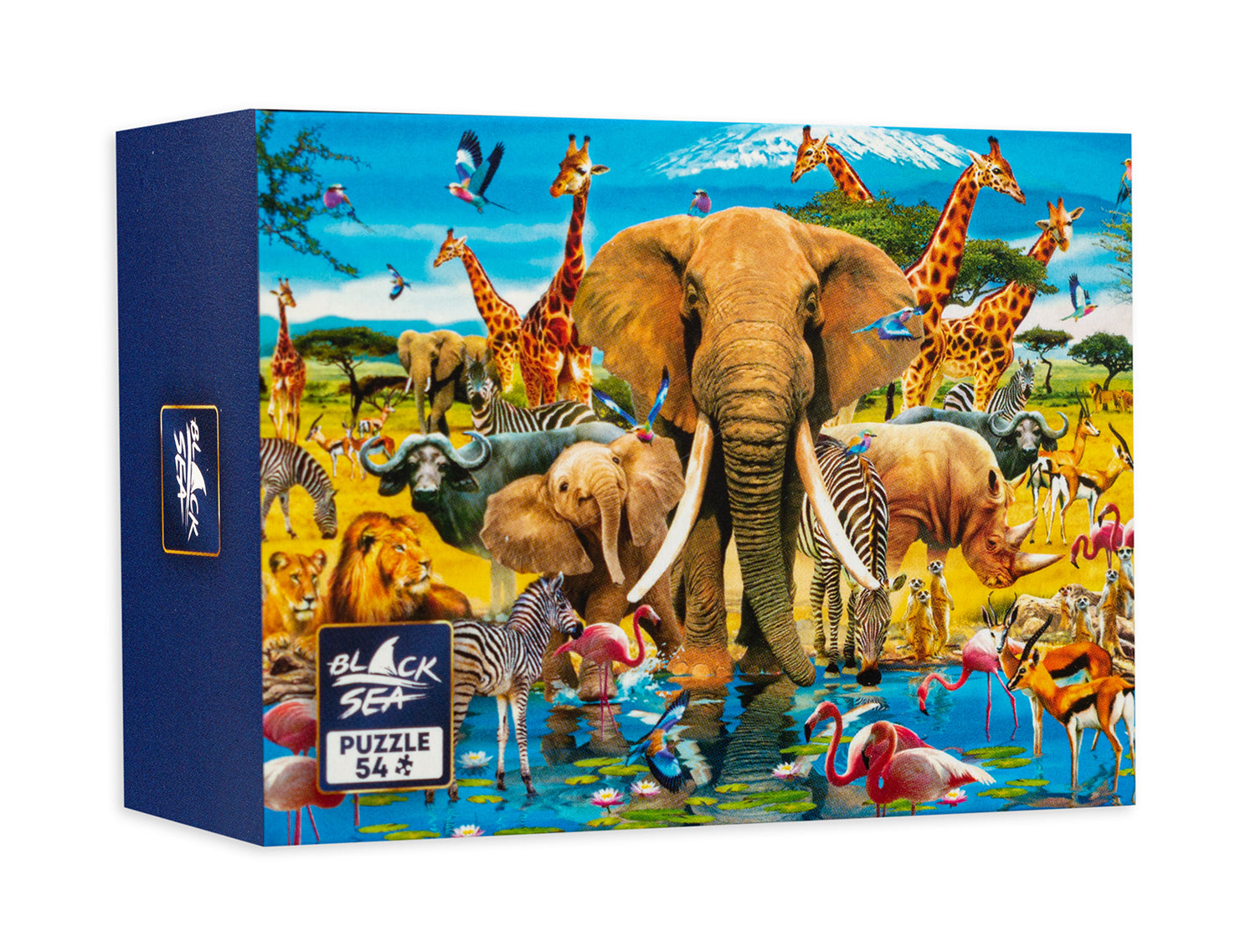 Мини Пъзел Черен Sea От 54 Части - Животът В Саваната - Пъзели - Black Sea Puzzles - BebeMama