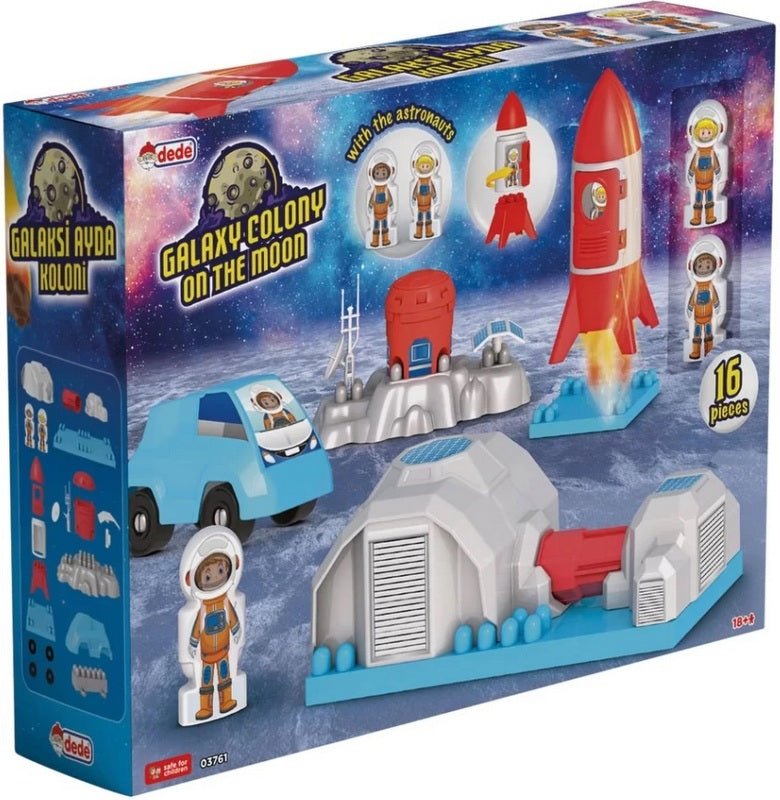 Конструктор Лунна Колония С Космонавти 46X35X13 - Строители, Мозайки И Конструктори - Thesmileofyourbaby - BebeMama