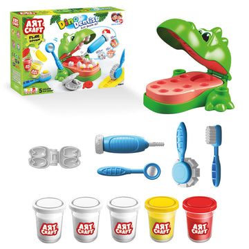 К-Т Дино Зъболекар С 5 Цвята Форми За Зъби 38Х26Х8 - Играчки - TheSmileOfYourBaby - BebeMama