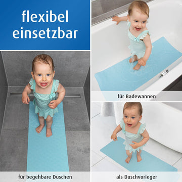 Нехлъзгаща Подложка За Баня Xl Reer Myhappybath  Синя -  -  - BebeMama