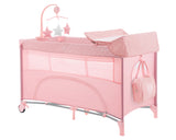 Кошара На Две Нива Nighty Night Pink - Сгъваеми Кошари 2 Нива - Kikkaboo - BebeMama