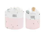 Комплект Кош За Аксесоари 2 Бр - 18См И 14См Bear With Me Pink --- BebeMama