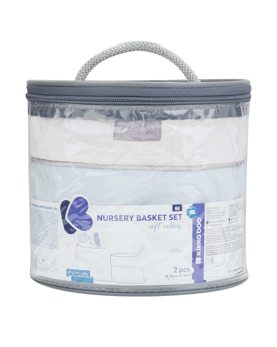 Комплект Кош За Аксесоари 2 Бр - 18См И 14См Dream Big Син --- BebeMama