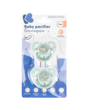 Залъгалка 0-6М Savanna Mint 2Бр -  -  - BebeMama
