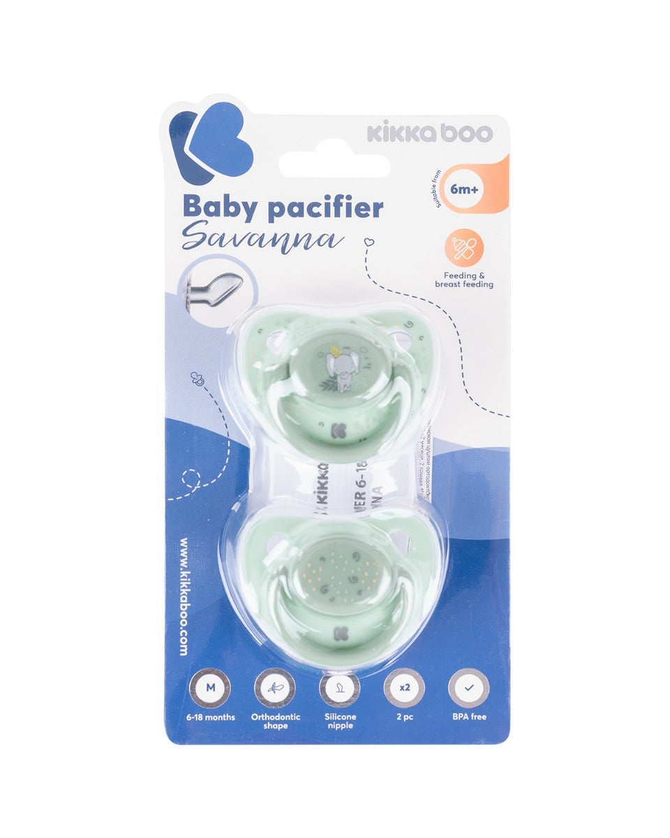 Залъгалка 6-18М Savanna Mint 2Бр --- BebeMama