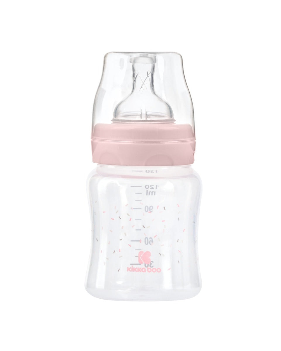 Шише Рр 120Мл Hippo Dreams Pink - Шишета За Хранене - Kikkaboo - BebeMama