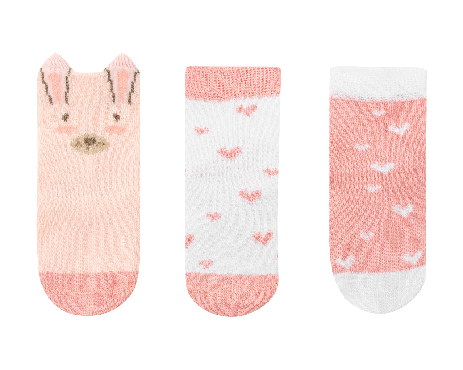Бебешки чорапи с 3D уши Rabbits in Love 2-3г --- BebeMama