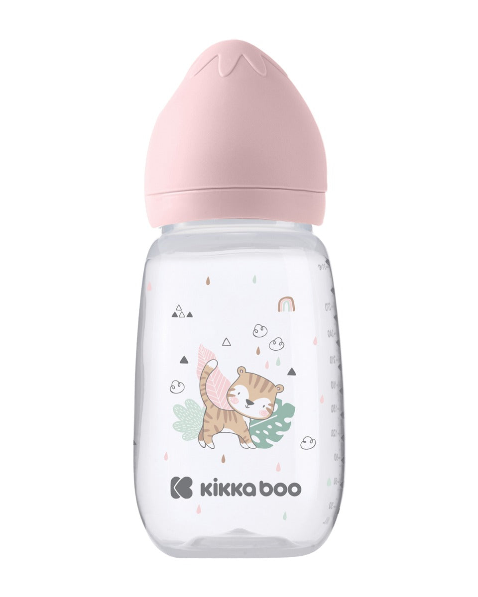 Шише Рр 310Мл Savanna Pink - Шишета За Хранене - Kikkaboo - BebeMama