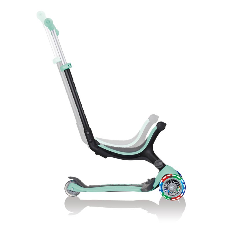 Сгъваема Тротинетка С Родителски Контрол Go Up Foldable Plus Lights - Ментово Зелена --- BebeMama