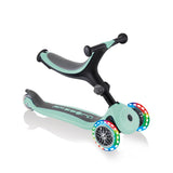 Сгъваема Тротинетка С Родителски Контрол Go Up Foldable Plus Lights - Ментово Зелена --- BebeMama
