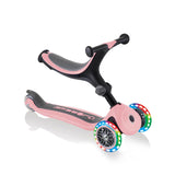 Сгъваема Тротинетка С Родителски Контрол Go Up Foldable Plus Lights – Пастелно Розова --- BebeMama