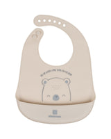 Лигавник Силиконов Bear With Me Grey - Лигавници - Kikkaboo - BebeMama