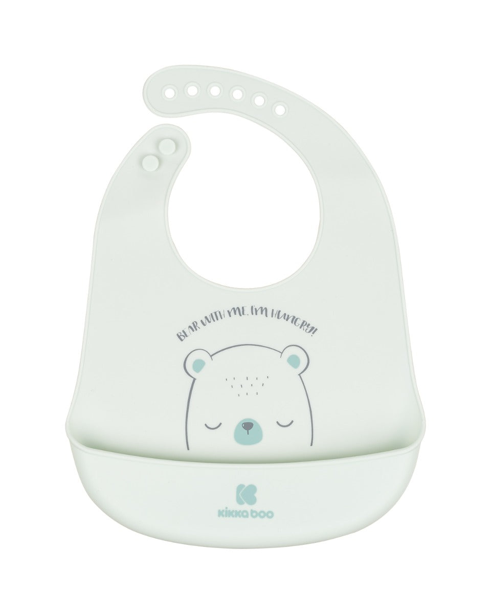 Лигавник Силиконов Bear With Me Mint --- BebeMama