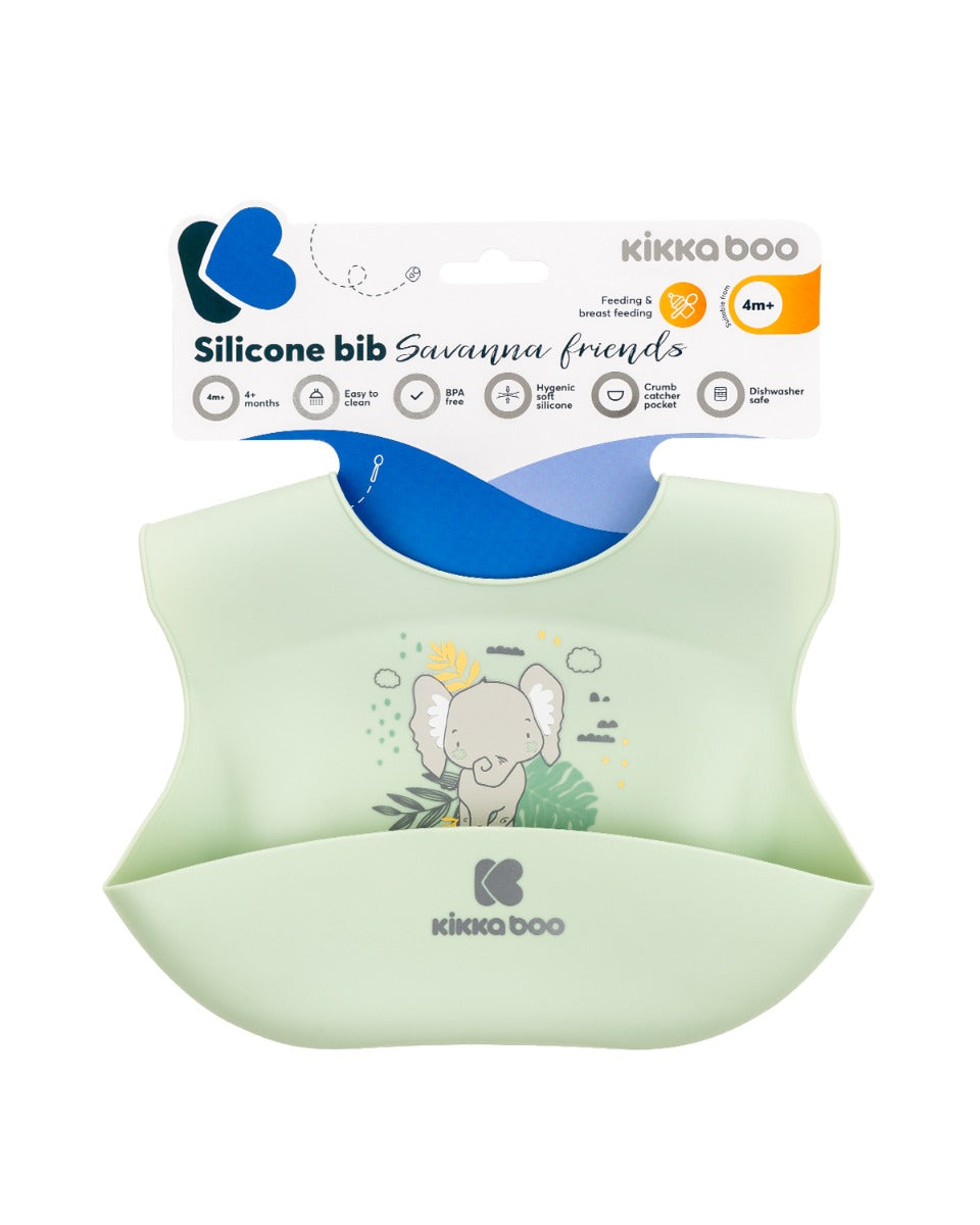 Лигавник Силиконов Savanna Friends Mint --- BebeMama