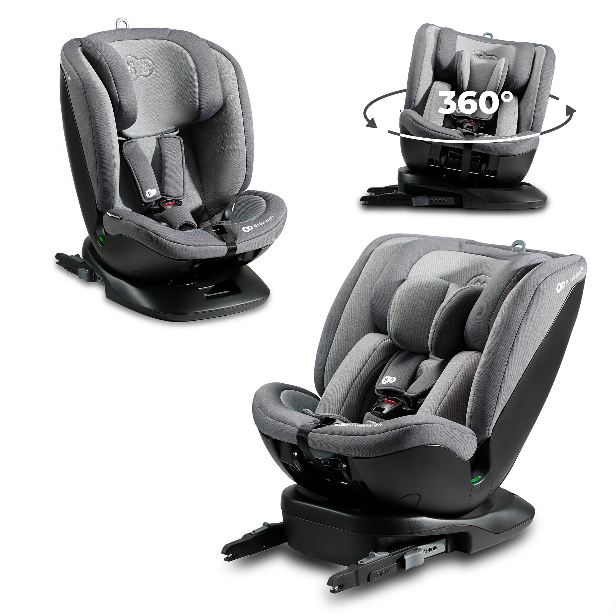 Столче За Кола Kinderkraft Xpedition Сиво - Група 0/1 (0-18Кг) - Kinderkraft - BebeMama