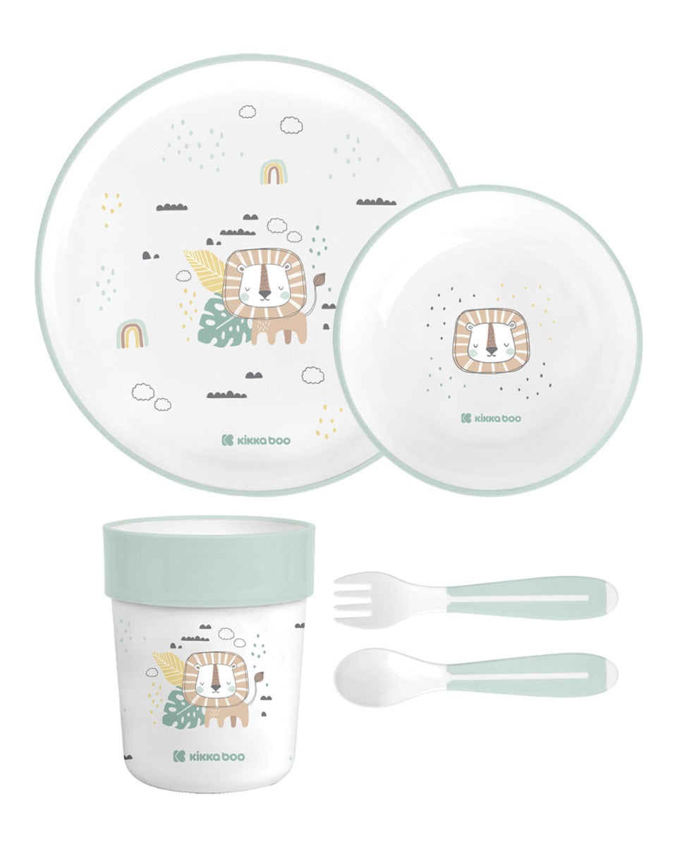 Сет За Хранене Пластмаса Savanna Mint --- BebeMama