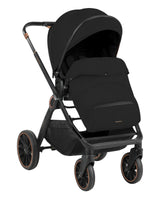 Комбинирана Количка 2В1 С Кош За Новородено Tiffany Black 2024 --- BebeMama