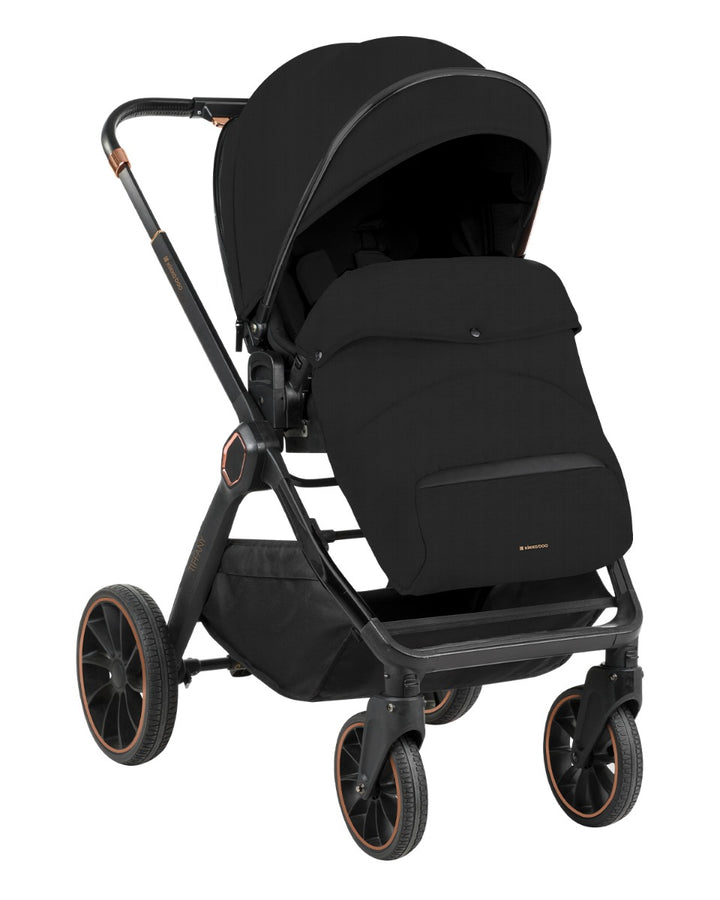 Комбинирана Количка 2В1 С Кош За Новородено Tiffany Black 2024 -  -  - BebeMama