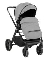 Комбинирана Количка 2В1 С Кош За Новородено Tiffany Light Grey 2024 --- BebeMama