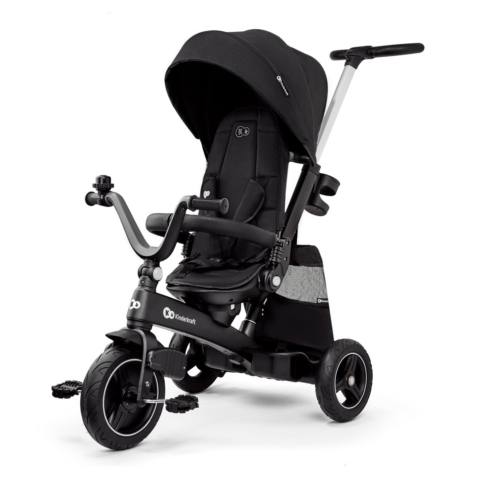Триколка Kinderkraft Easytwist Черна - Триколки - Kinderkraft - BebeMama