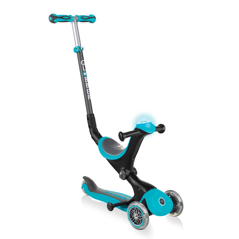 Тротинетка С Родителски Контрол 5 В 1 Go Up Deluxe Play – Искрящо Синя - Тротинетки - Globber - BebeMama