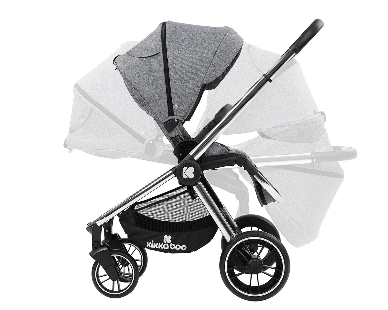 Комбинирана Количка 2 В 1 Vicenza Premium Grey --- BebeMama