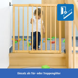 Защитна Преграда За Врата/Стълби Reer Дървена --- BebeMama